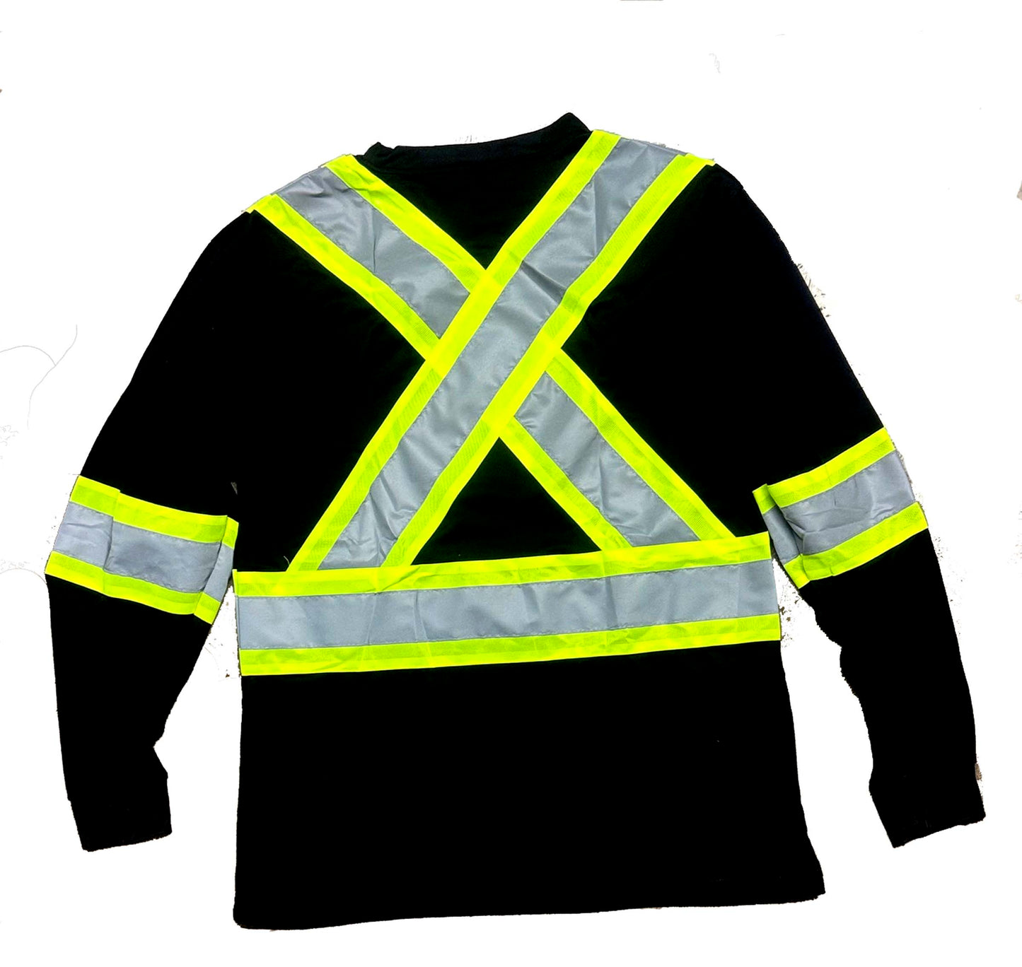 Black Reflective Long Sleeve Safety Shirt