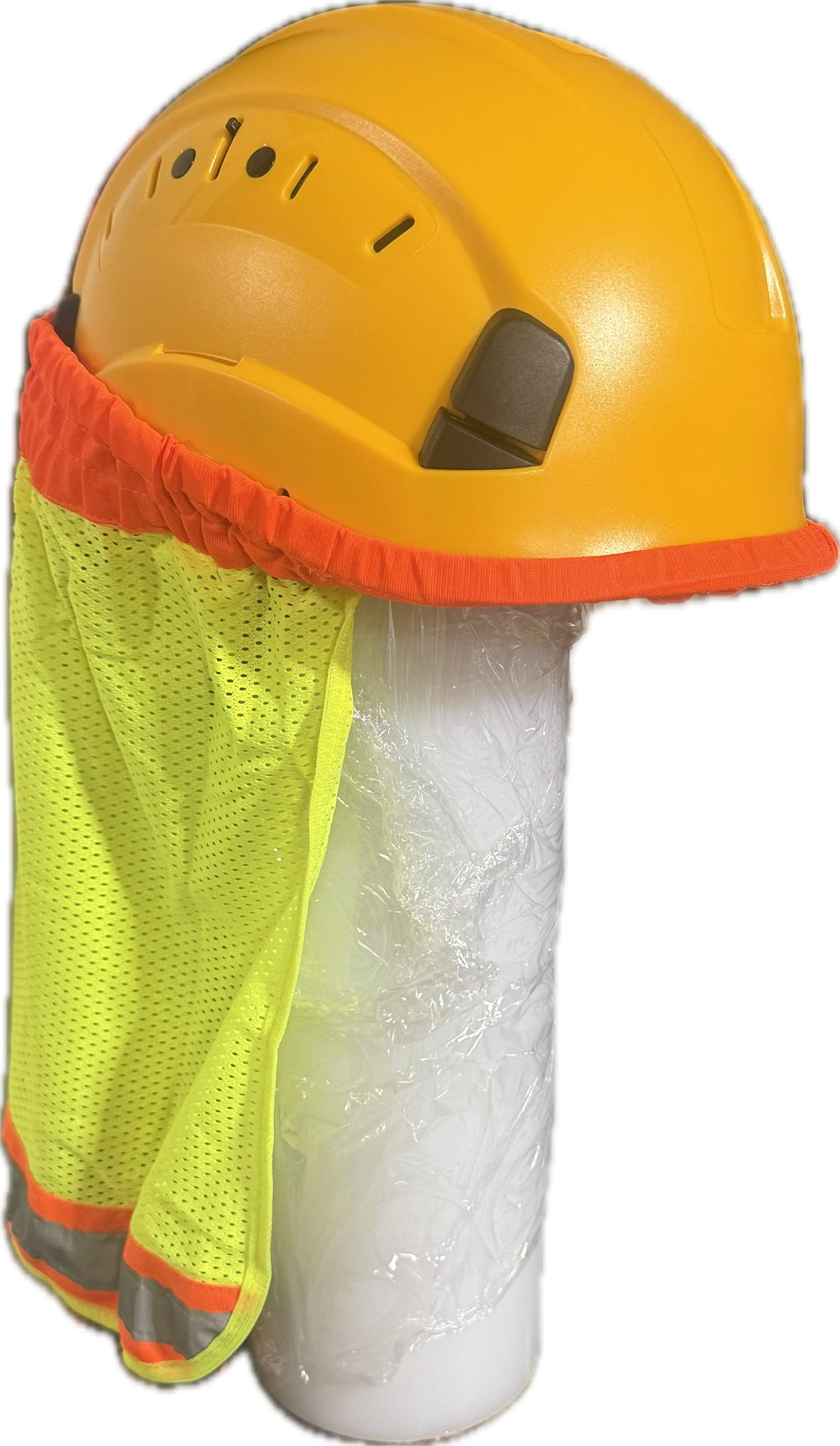 Hi-Vis Neck Sun Shield for Hard Hat- Mesh Fabric