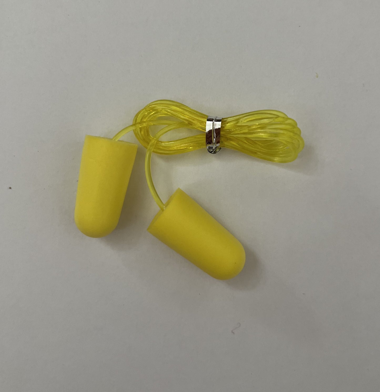 Yellow Corded Foam Bullet Earplugs (10pcs)