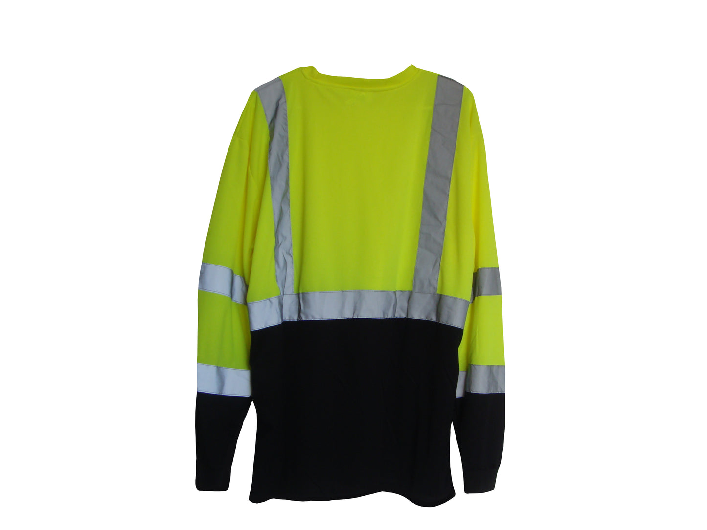 Yellow & Black Reflective Long Sleeve Safety Shirt