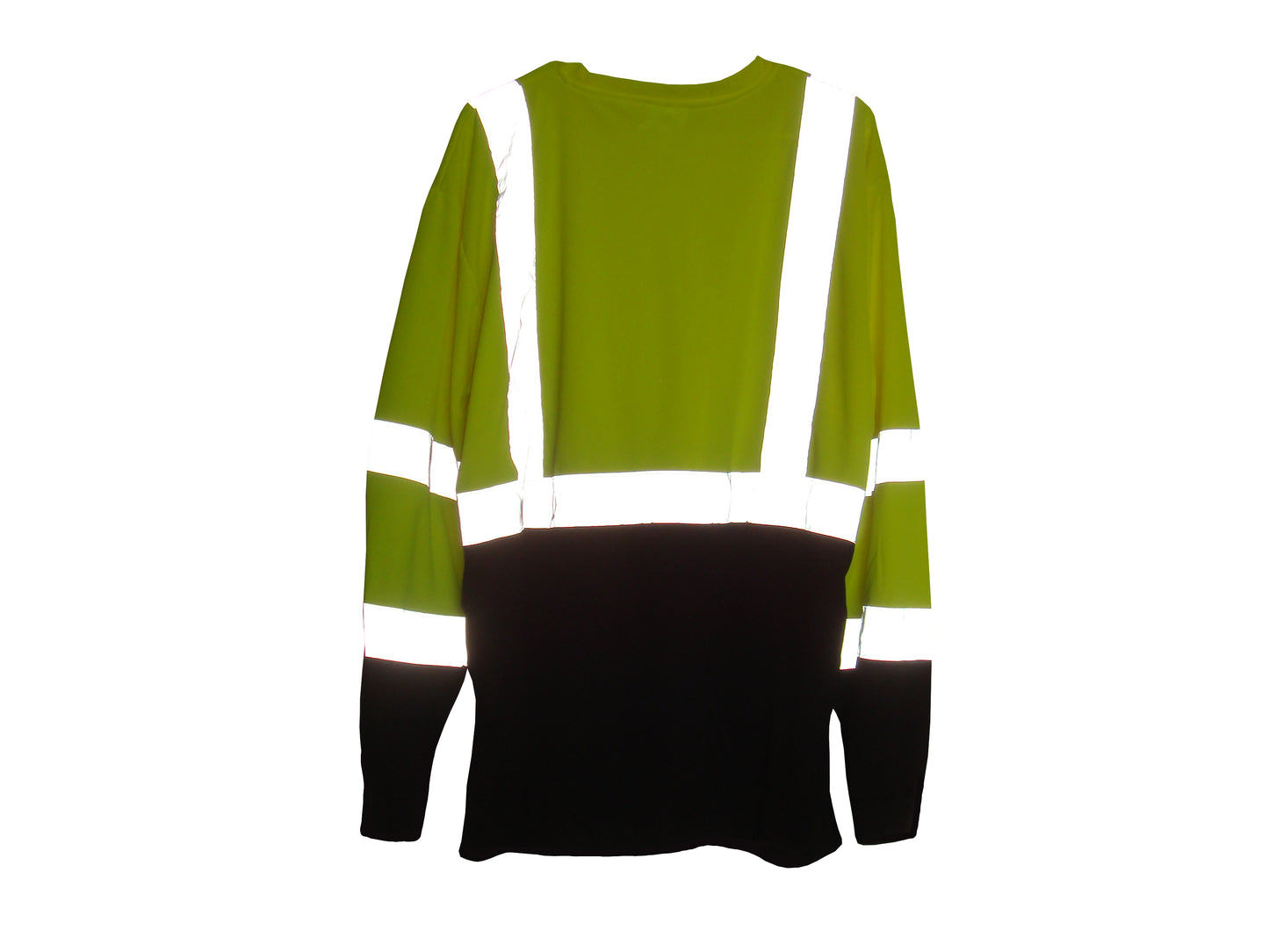 Yellow & Black Reflective Long Sleeve Safety Shirt